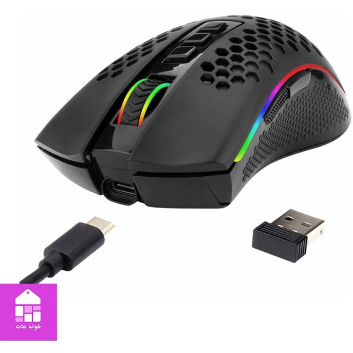 موس گیمینگ ردراگون ا REDRAGON Storm Pro M808-KS