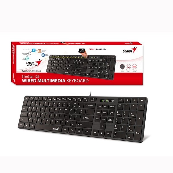کیبورد جنیوس مدل SlimStar 126