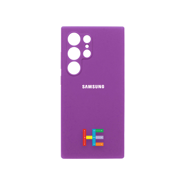 قاب سیلیکونی رنگ بنفش سامسونگ | مناسب برای Galaxy S24 Ultra