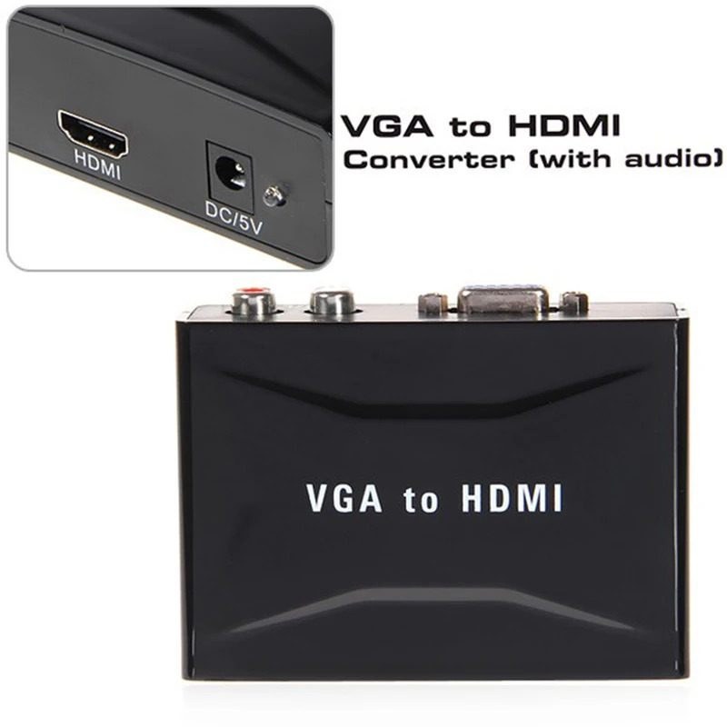 مبدل ویدئو VGA به HDMI آداپتوردار مدل YZ-1803