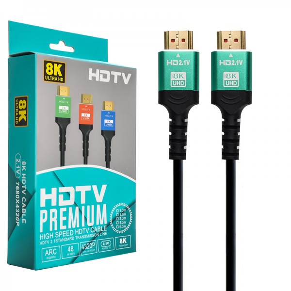 کابل HDMI 8K مدل HDTV2.1V Premium طول 3 متر