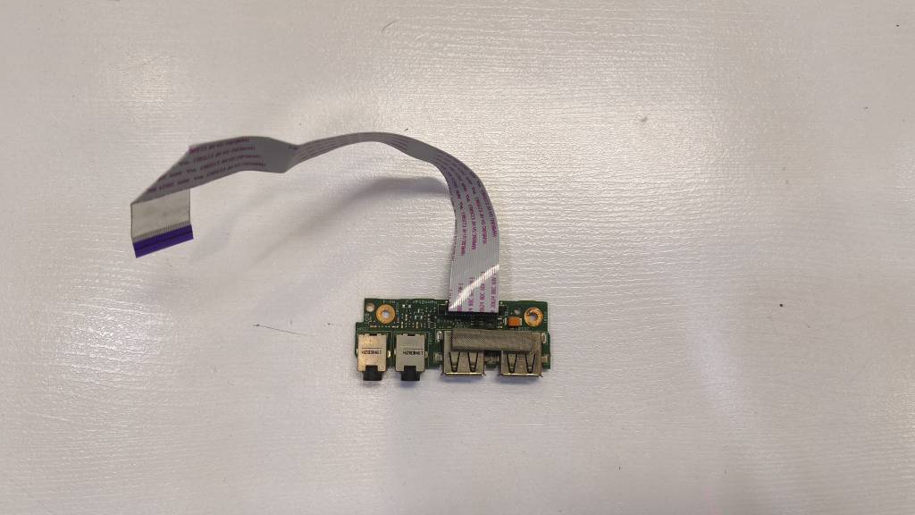 برد جانبی USB و AUDIO لپ تاپ ایسوس K43S (پورت چپ) + کابل فلت
