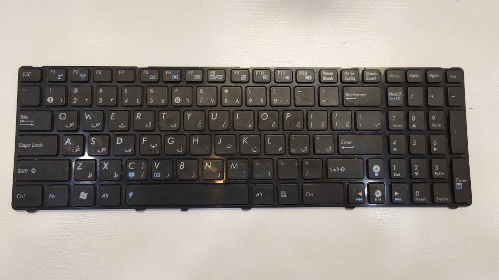 کیبورد لپ‌تاپ Asus K52D | سالم و تست‌شده