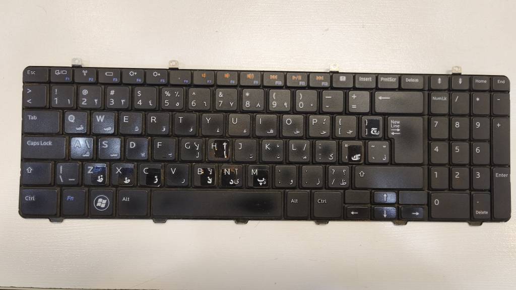 کیبورد لپ تاپ دل Dell Inspiron 1564 اورجینال فابریک با نامپد پارت 0F797N
