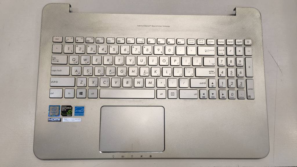 قاب C پالم رست به همراه کیبورد و تاچ پد لپ تاپ ایسوس Asus N552V N552VW اورجینال آلومینیومی